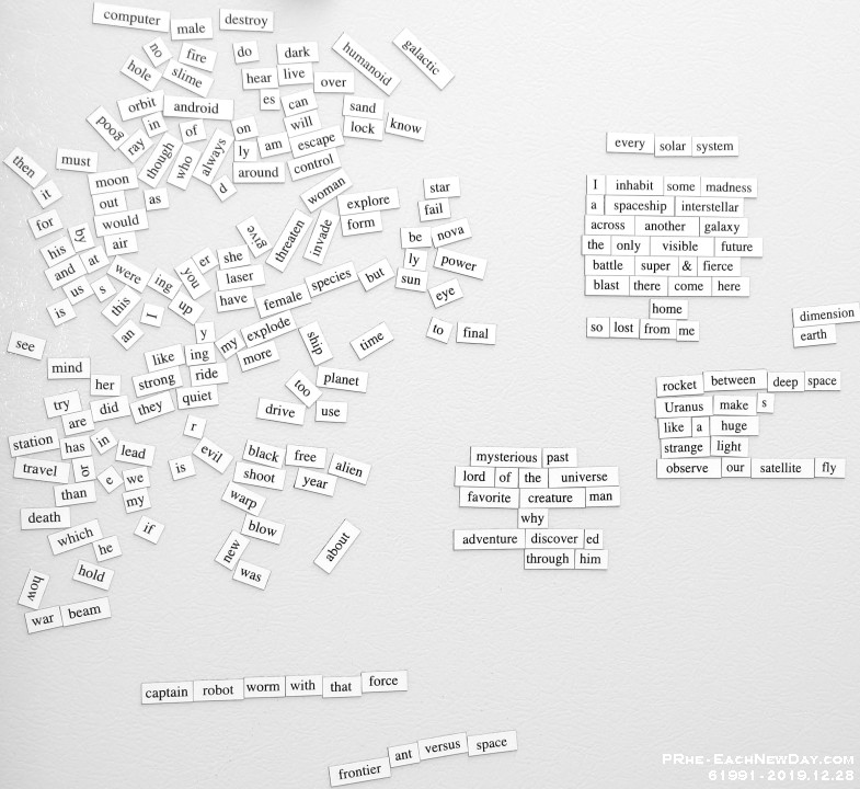61991CrLeBwWp - Playing with my Sci-Fi Magnetic Poetry Kit
